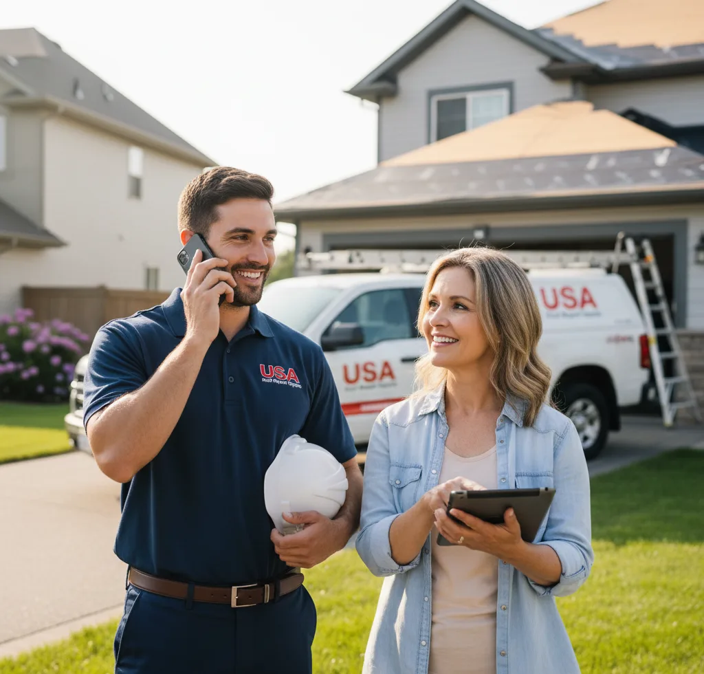 USA Roof Repair Experts customer support in Pardeeville